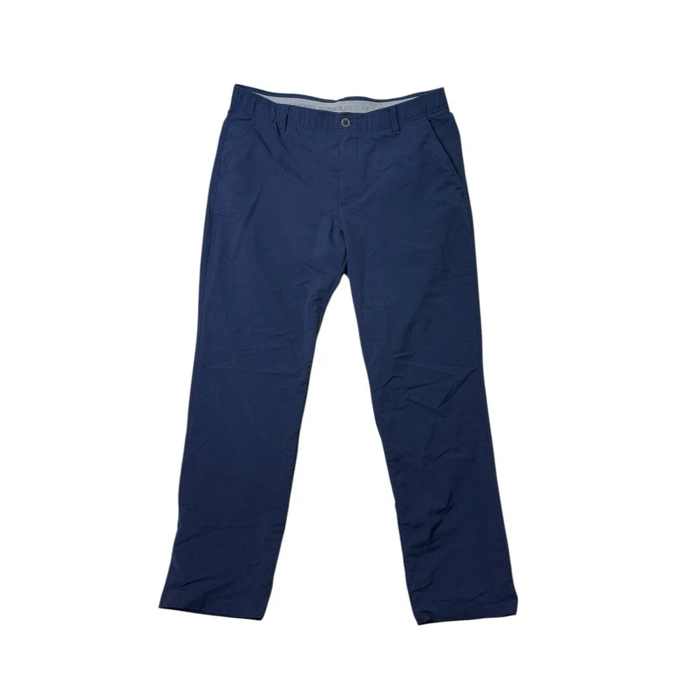 Under Armour Pants Mens 38 x 32 Navy Golf Performance Stretch 4 Pocket 1342263‎